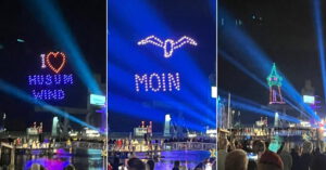 Drohnenshow Husum Wind