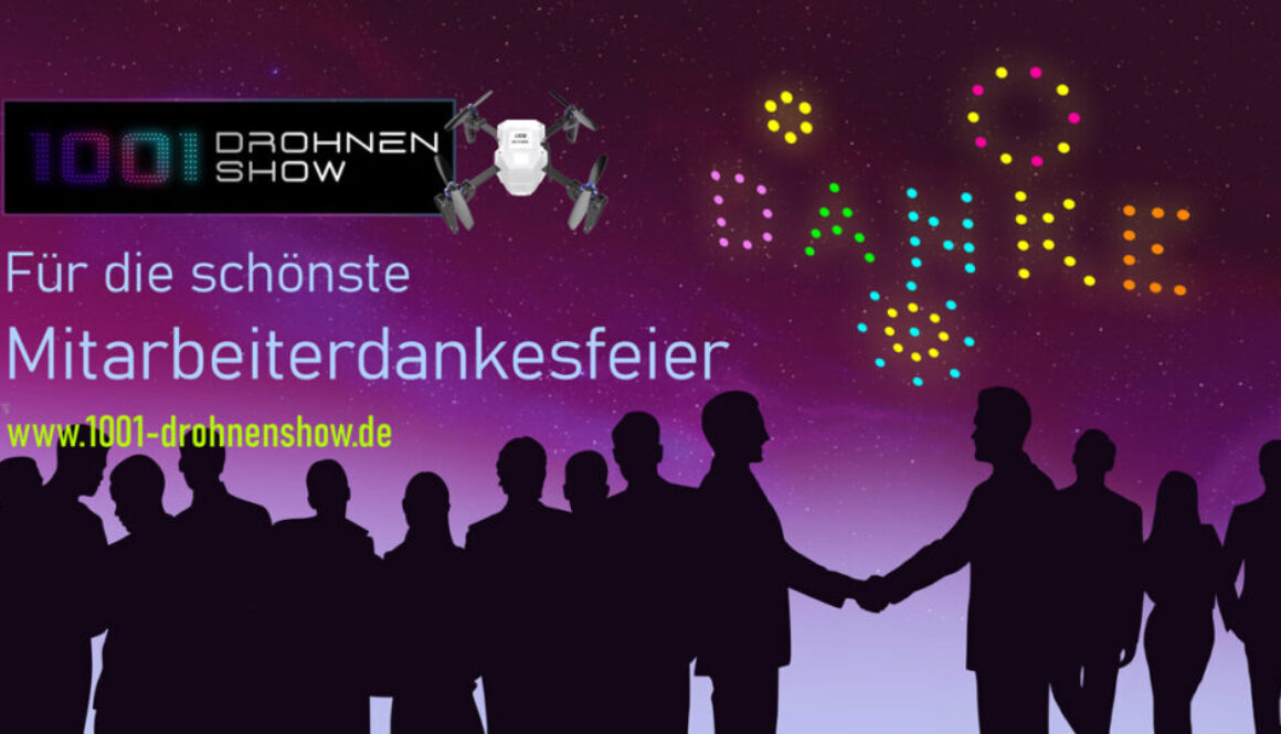 Drohnenshow Mitarbeiterevent