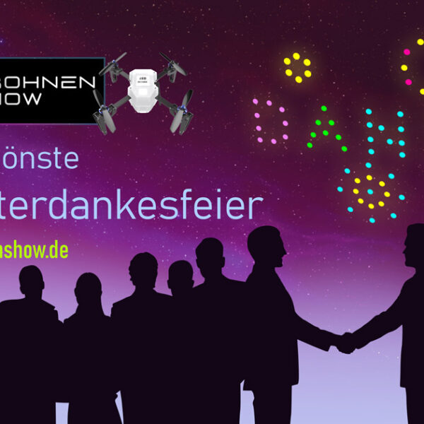 Drohnenshow Mitarbeiterevent